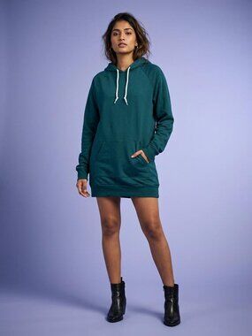 American Apparel Longline Fleece Pullover Hoodie